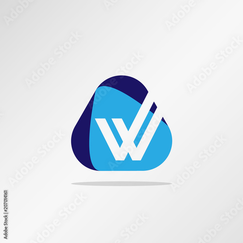 Initial Letter W Logo Template Vector Design