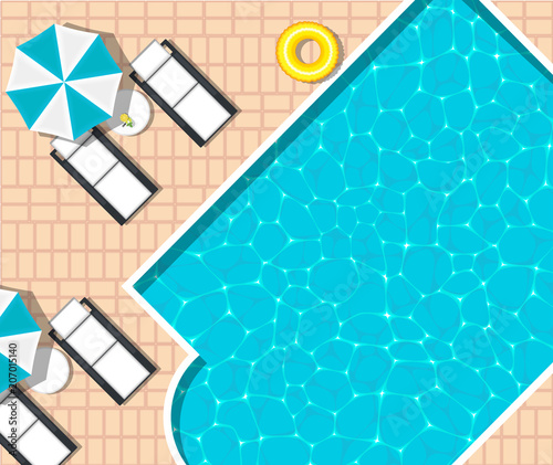 Summer holiday banner with space for text