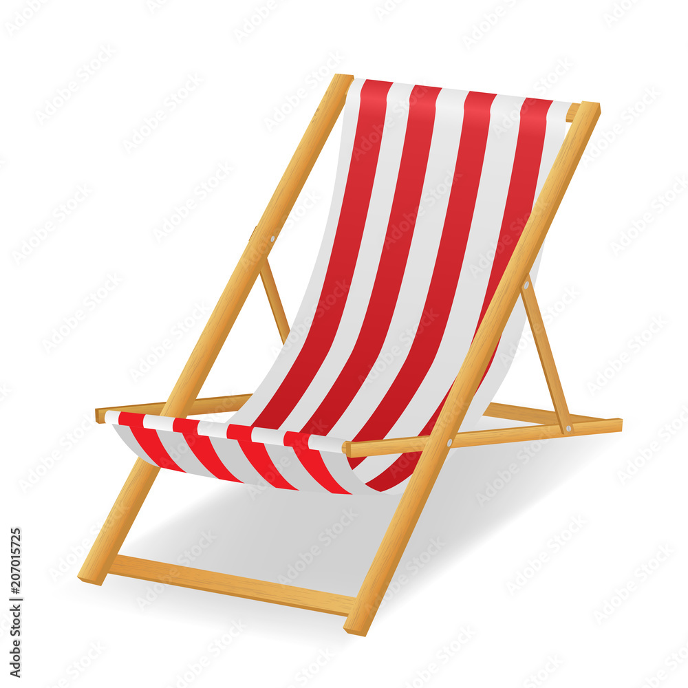 beach chair. vector illustration