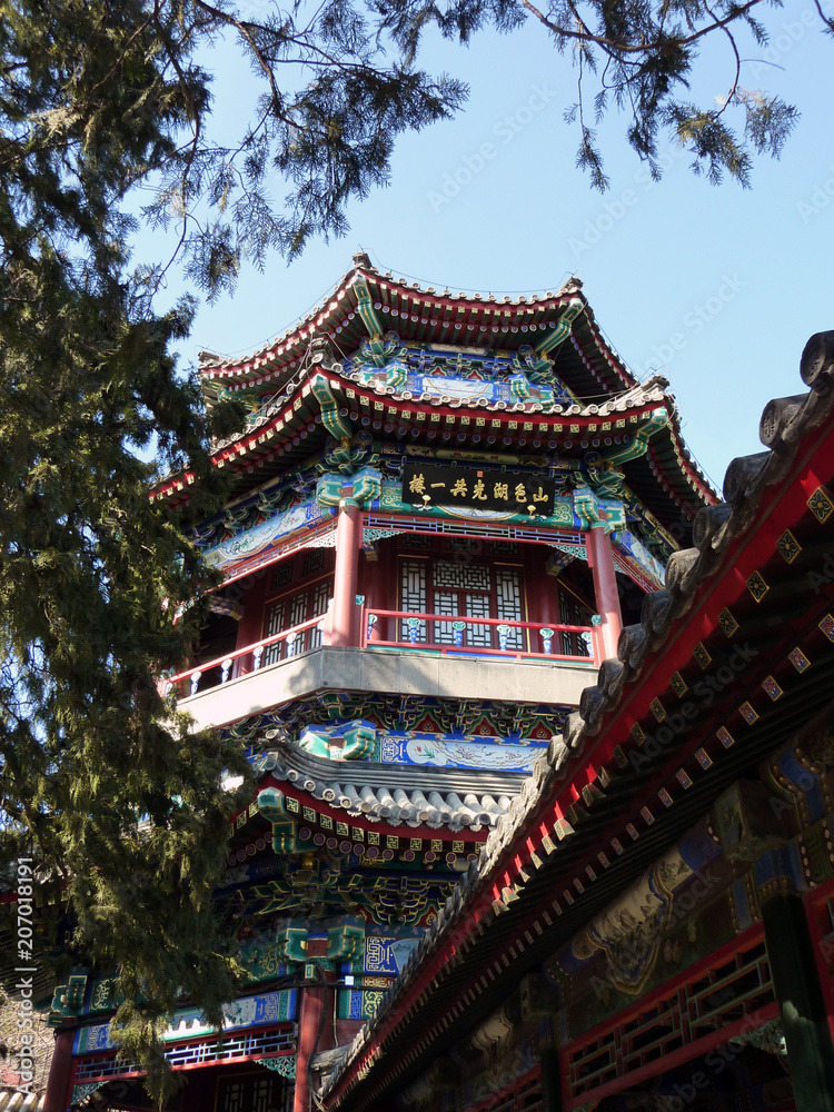 Famous palace building of the imperial Summer Palace in Beijing, China