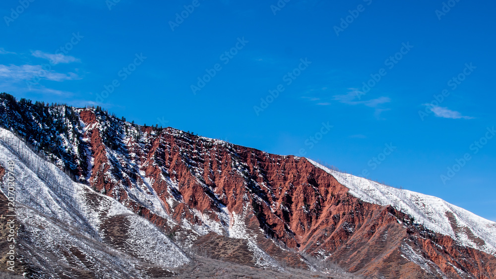 Iron mountain at Glenwood springs, Colorado Iron mountain at Glenwood springs, Colorado