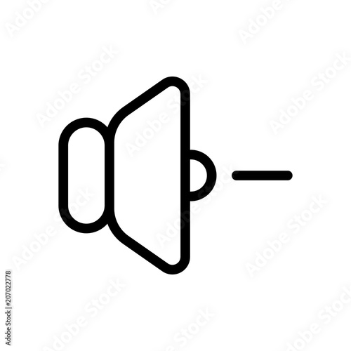 volume minus icon