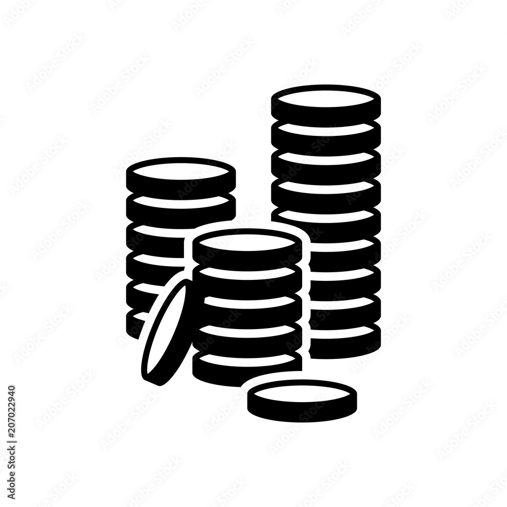 Coin stack icon Coin stack icon