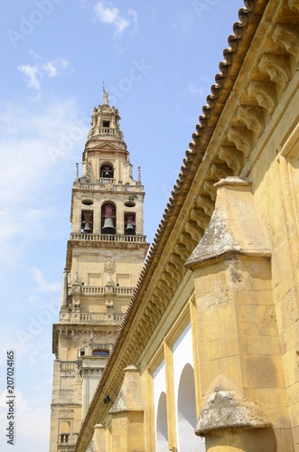 Bell tower of the mosque in Cordoba, Spain