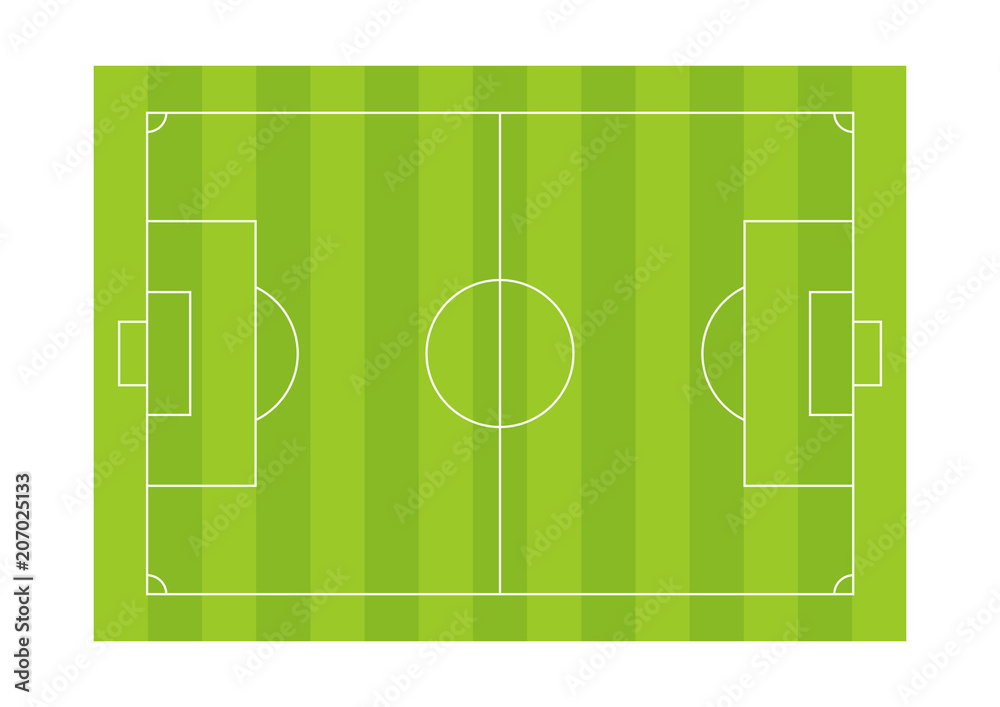 サッカー フィールド イラスト Stock Vector Adobe Stock