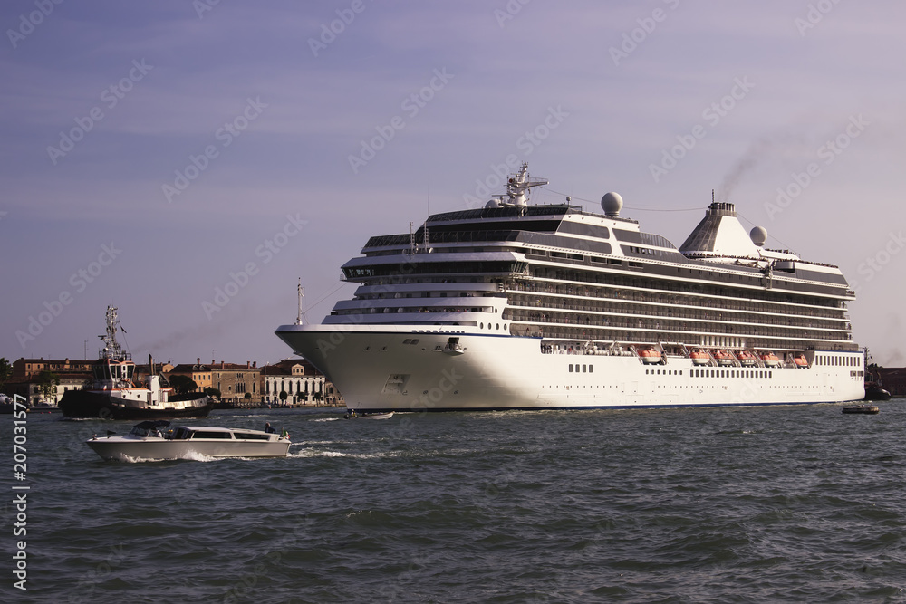 Cruise Ship liner in Venice, Italy