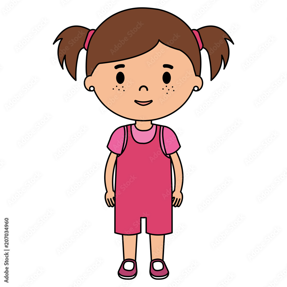 little girl daughter character vector illustration design little girl daughter character vector illustration design