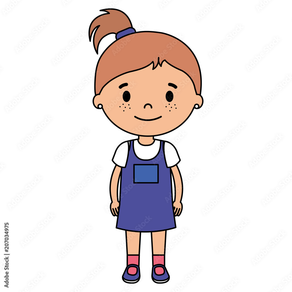 little girl daughter character vector illustration design little girl daughter character vector illustration design