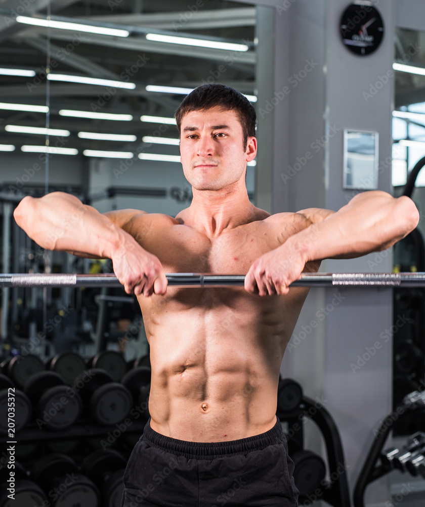 Bodybuilder in the gym Bodybuilder in the gym