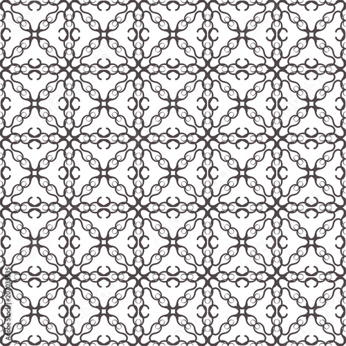 Abstract floral geometric pattern. Seamless beautiful pattern.