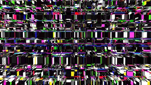 Glitch illustration. Computer screen error. Digital pixel noise abstract design. Television signal fail. Data decay. Glitch background. Monitor technical problem.