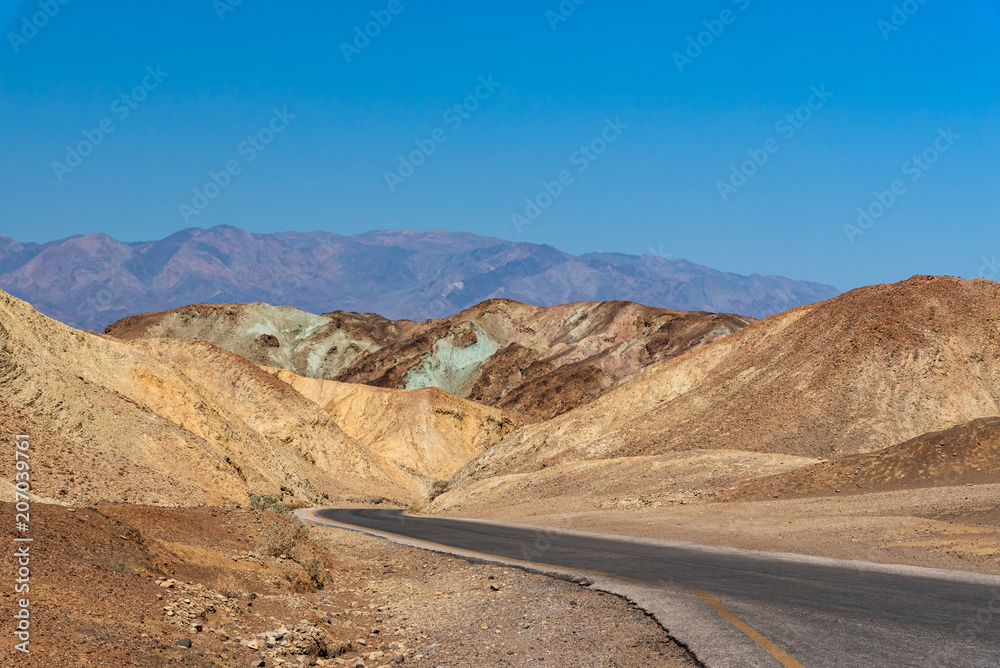 Artist's Drive in Death Valley National Park, California. Artist's Drive in Death Valley National Park, California.
