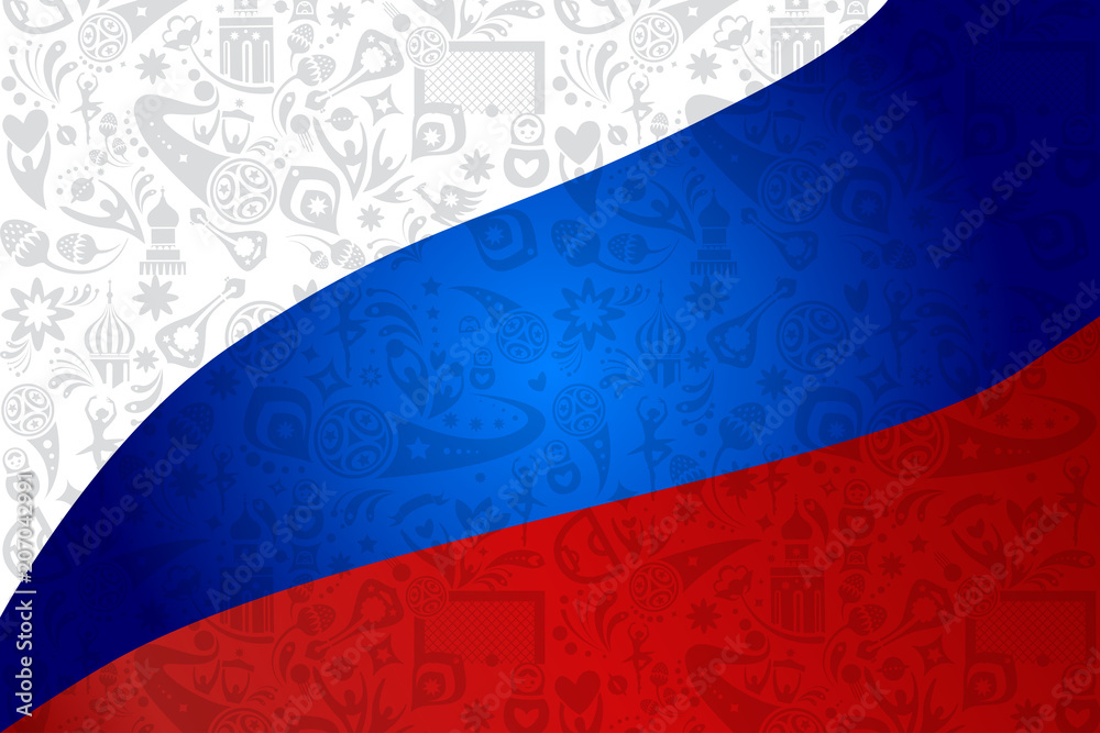 Dynamic Russian Flag Design Reflecting The Spirit Of Russia
