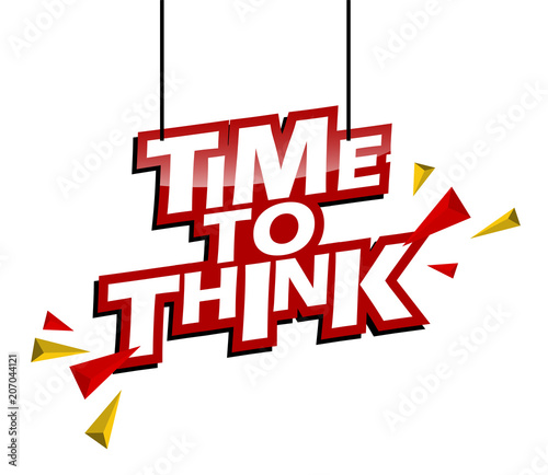 red and yellow tag time to think