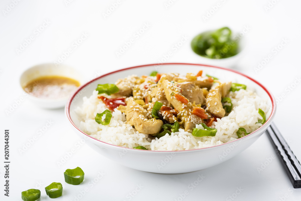 rice with chicken and vegetables rice with chicken and vegetables