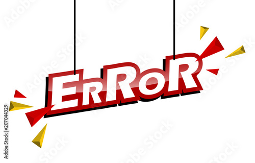 red and yellow tag error