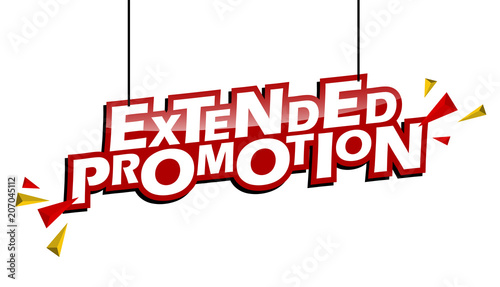 red and yellow tag extended promotion