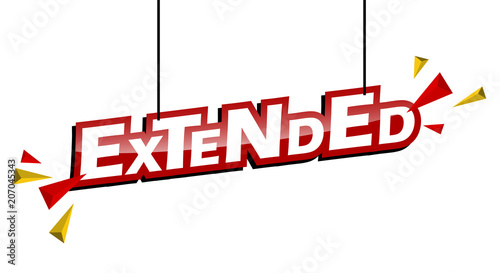 red and yellow tag extended