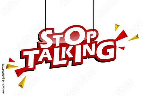 red and yellow tag stop talking