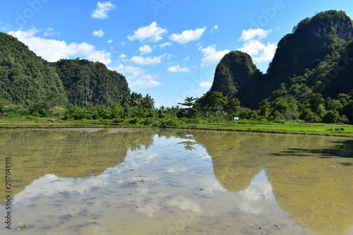 Reflexion in Rammang Rammang photo