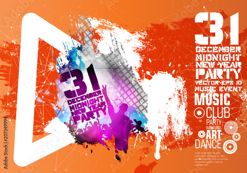 Big music event. Background ready for poster or banner
