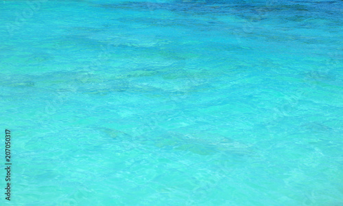 Picture of a calm sea - clear, blue water
