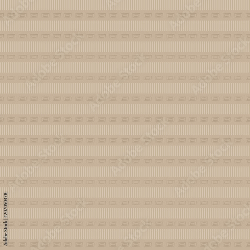 striped cardboard paper light brown coffee with squares vector seamless pattern