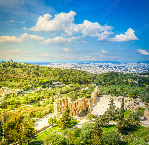 Herodes Atticus amphitheater of Acropolis, Athens