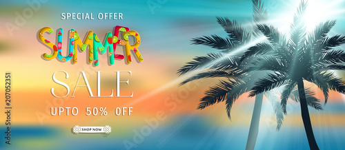 Summer sale banner