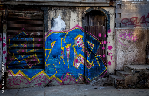 grafity pintados en muros photo