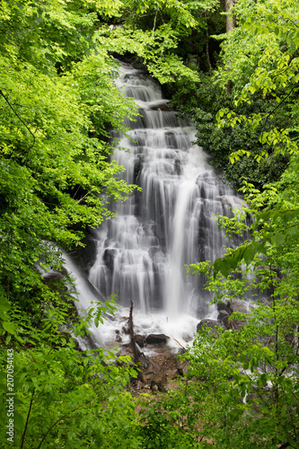 Soco Falls  waterfall in North Carolina 