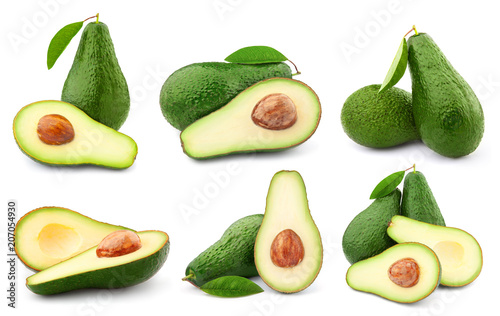 Avocado isolated on white