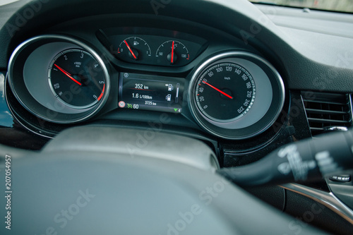 Car speedometer panel while driving © Vivid Cafe