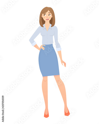 business woman isolated