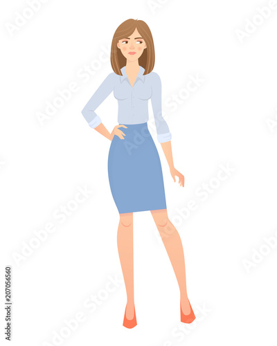 business woman isolated