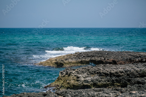Adriatic sea Italia blue coast apulia photo
