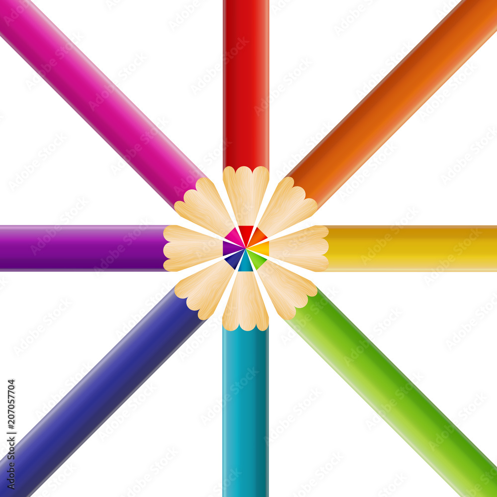 Naklejka premium Abstract Pencil Background Vector Illustration