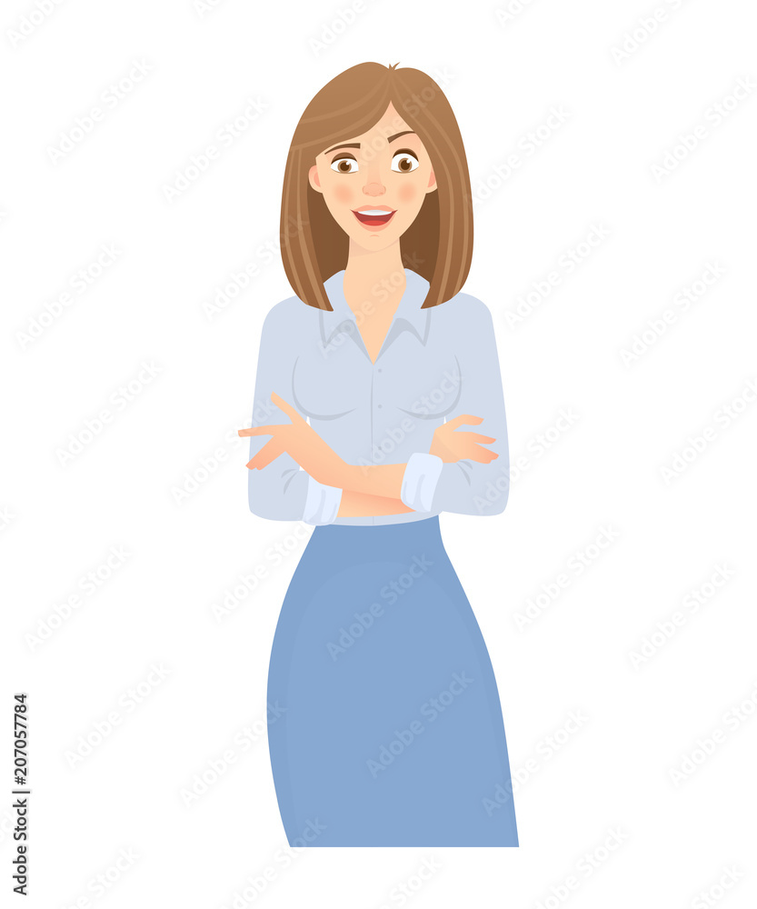 business woman isolated