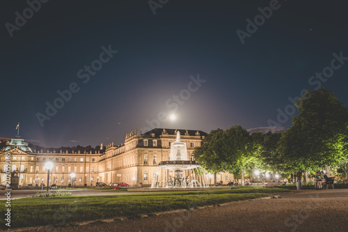 Stuttgart Schlossplatz Langzeitbelichtung