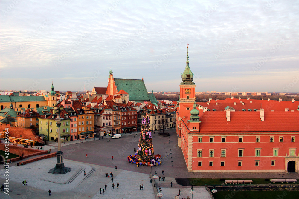 Obraz premium Stare Miasto w Warszawie w Polsce