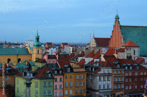la vielle ville de Varsovie en Pologne