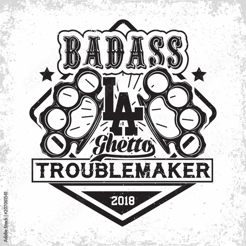  vintage troublemakers emblem