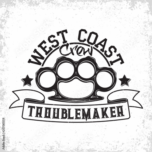  vintage troublemakers emblem