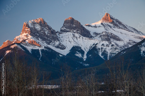 Early spring time in Canmore in Alberta, Canada