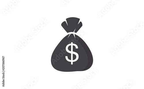 Money bag dollar icon