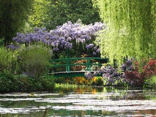 Fototapete Garten Japanische Brücke im Garten von Giverny  © Julien