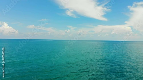 Wallpaper Mural Aerial view of tropical sea and beach on white cloud and blue sky Torontodigital.ca