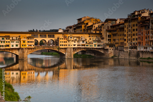ponte Vecchio over river Arno  Florence  Italy