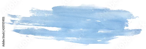 Panel kuchenny z motywem blue abstract transparent watercolor stain. on white background isolated design element