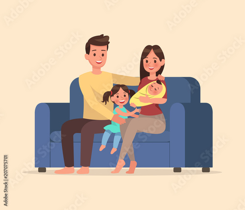 family character vector design set 8